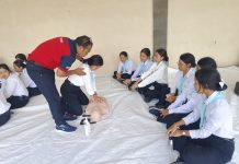 Pelatihan Bantuan Hidup Dasar pada Diklatsar KSR PMI Unit STIKes Bina Usada Bali